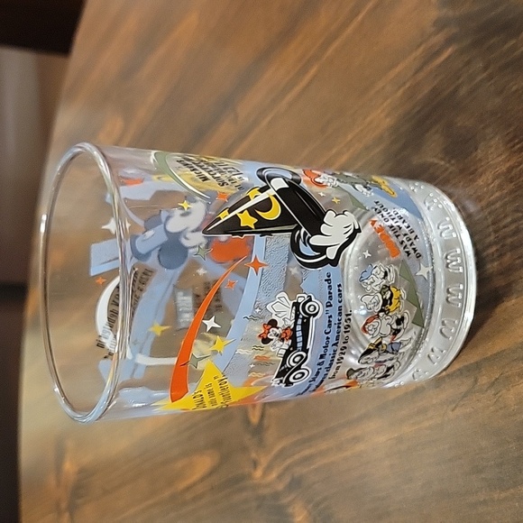 McDonalds 100 Years of Disney Magic Glass Cup Collectible Vintage Mickey Donald - Picture 5 of 10